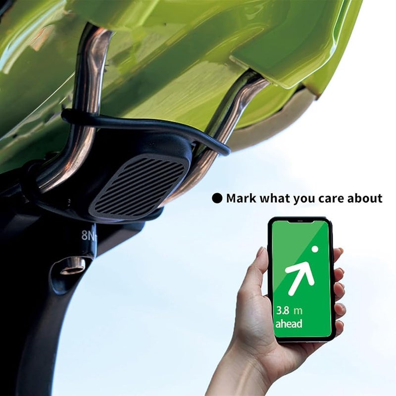 حامل درع حافظة متعقب الدراجة المضاد للماء من السيليكون سهل التركيب باللون الأسود - Image 5